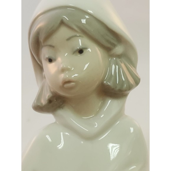 Lladro Daisa Statue Figurine Girl W/ Rooster Chicken 8" Retired Collectors - Picture 2 of 11